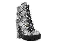 Palmetto Platform Bootie Black Snake Print view