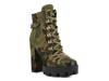 Palmetto Platform Bootie Khaki Camouflage view