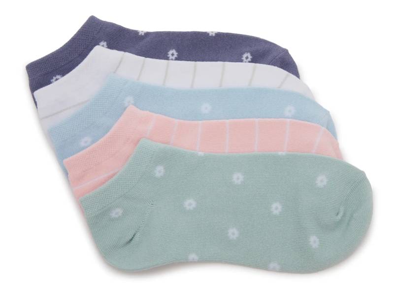 Court Stripe Women's No Show Socks - 5 Pack