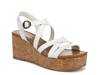 Aurora Wedge Sandal White view