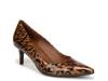 Everly Pump Brown Patent Leopard Print view
