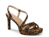 Abby Platform Sandal Tan/Black Cheetah Print Fabric view