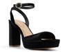Maddy Platform Sandal Black Velvet view