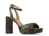 Maddy Platform Sandal Dark Green/Multicolor Floral Print Fabric view