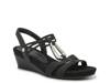 Vannia Wedge Sandal Black view