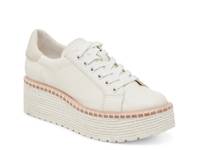 Twain Wedge Sneaker White Leather view