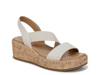 Odette Wedge Sandal White view