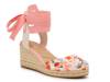Goldie Espadrille Wedge Sandal Light Pink/Red/Blue Floral Print view