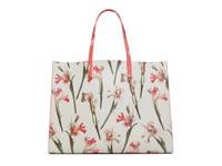 Sukicon Tote Ivory/Coral/Green Floral Print view