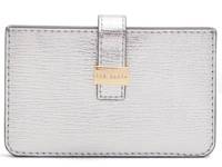 Riann Leather Wallet Silver Metallic view