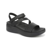 Sophia Wedge Sandal Black view