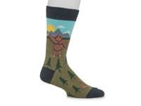 Big Foot Men's Crew Socks Dark Green view