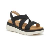 Pem Wedge Sandal Black view