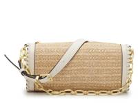 Straw Trim Satchel Beige Raffia view
