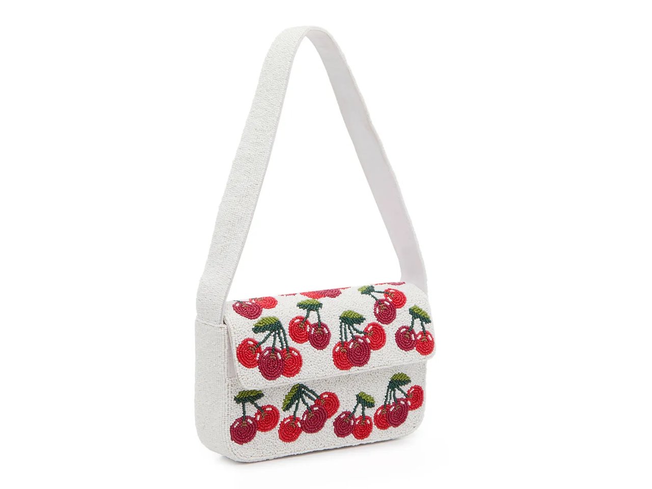 Cherry Beaded Shoulder Bag