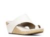 Gyer Wedge Sandal White view