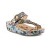 Lissableu Wedge Sandal Blue/Multicolor Floral Print view