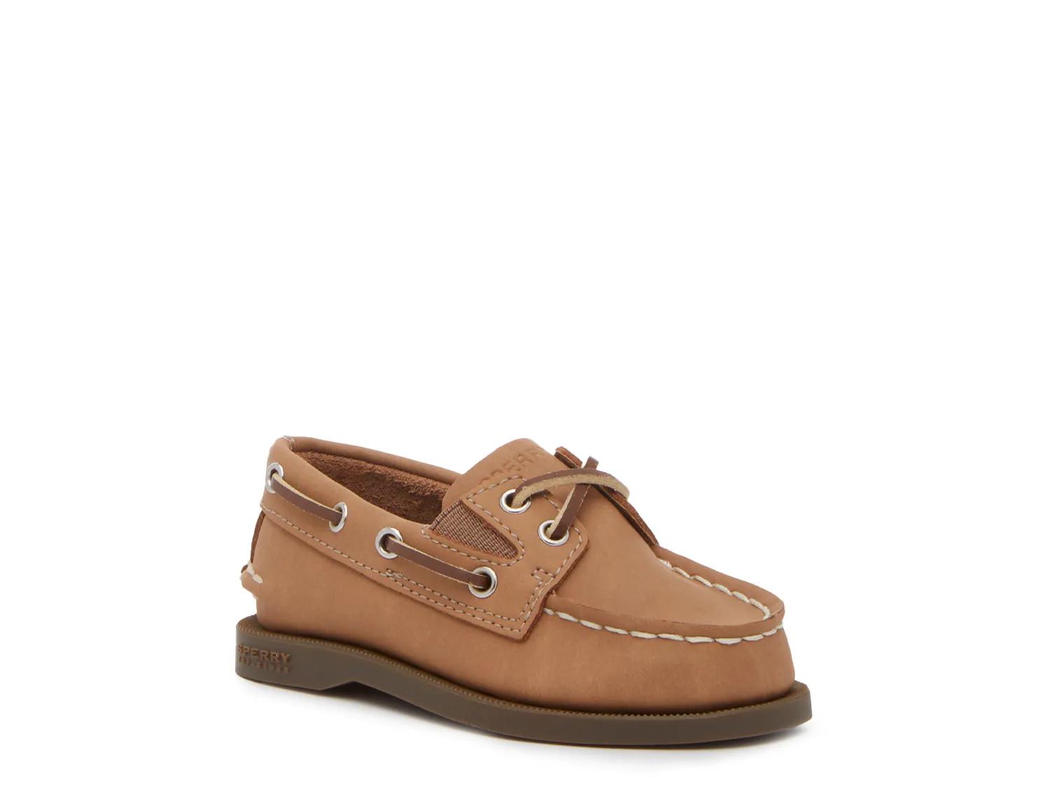 Sperry Authentic Original Boat Shoe Kids' | Boy's | Chestnut Leather | Size 4 Toddler | Boat Shoes