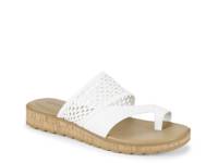 Gibby Wedge Sandal White view