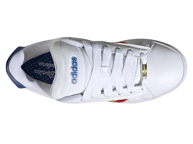 adidas gazelle silver green womens adidas Women's Grand Court Lo Shoes, Crystal White/Cyber Metallic/Gum / 5.5 main image 1