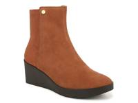 Skylar Wedge Bootie Tan Suede view