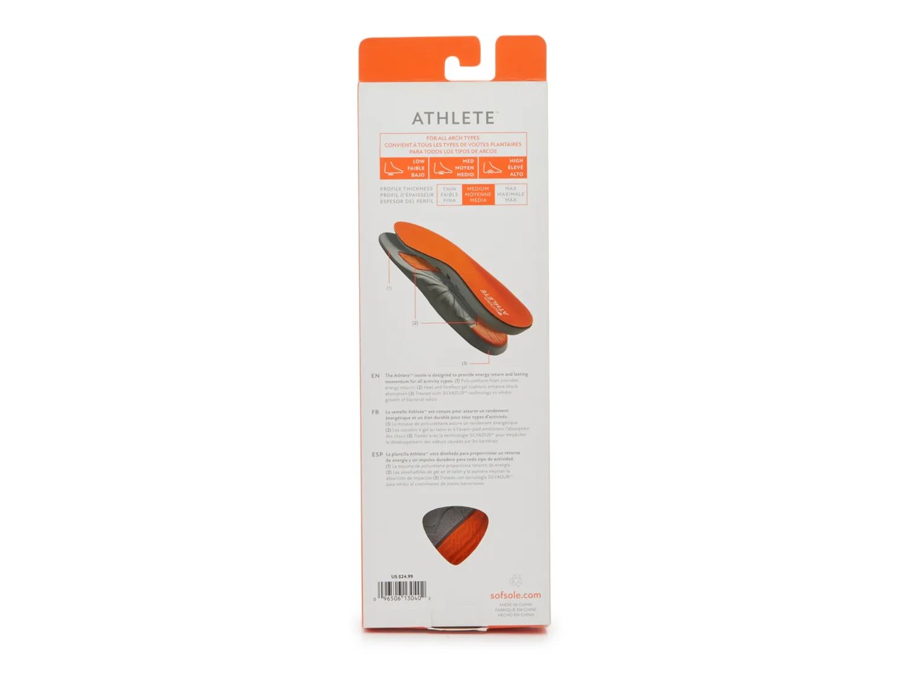Sof Sole Women's Athlete Insole