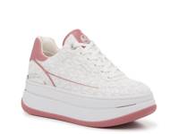 Hayes Platform Sneaker White/Pink view