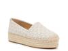 Lynn Espadrille Slip-On Ivory/Brown Logo Print view
