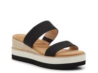 Tiama Espadrille Wedge Sandal Black view
