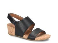 Reba Wedge Sandal Black view