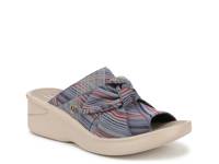 Smile Wedge Sandal Blue/Red Stripes view