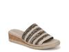 Breezy Wedge Sandal Black/Beige Stripe view