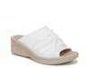 Smile Wedge Sandal White view