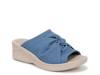 Smile Wedge Sandal Blue view