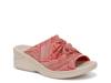 Smile Wedge Sandal Pink view