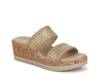 Resort Wedge Sandal Gold Raffia view