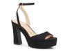 Jetteo Platform Sandal Black Fabric view