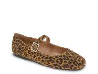 Harpin Mary Jane Flat Brown Cheetah Print view