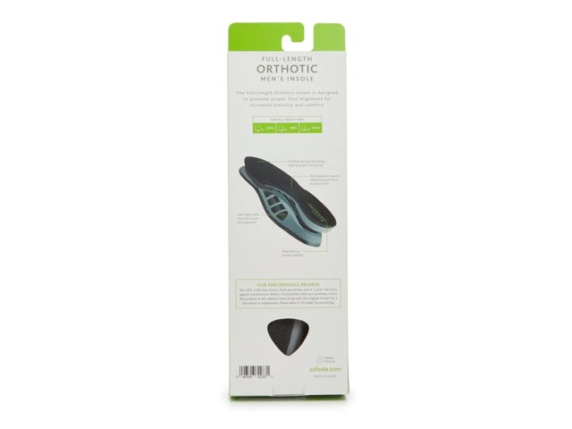 Sof Sole Men's Full-Length Orthotic Insole
