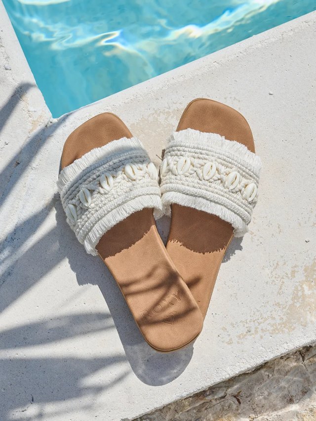 (取寄) ロキシー レディース ポジターノ Roxy women Positano Woven Cream Roxy Positano Sandal - Free Shipping | DSW