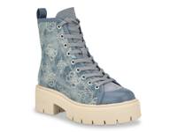 Shutter Platform Bootie Blue view