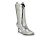 Wurlie Western Bootie Silver Metallic Snake Print view