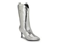 Wurlie Western Bootie Silver Metallic Snake Print view