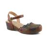 Aahna Wedge Clog Brown/Multicolor view