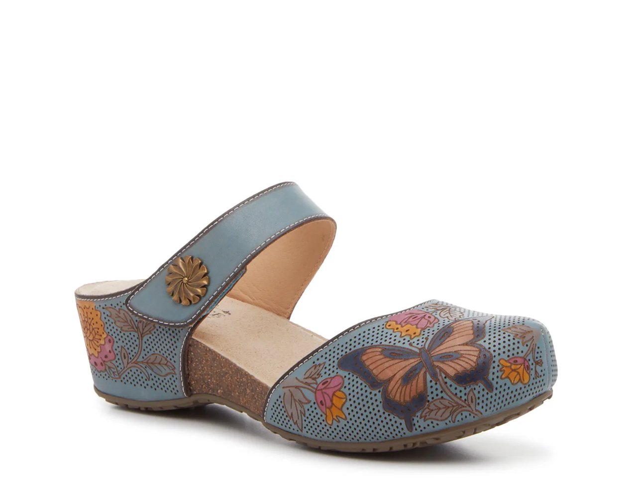 Spikey Flutter Wedge Clog