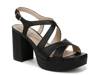 Adrianna Platform Sandal Black Synthetic view