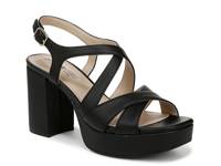 Adrianna Platform Sandal Black Synthetic view