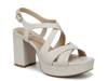 Adrianna Platform Sandal Bone White Synthetic view