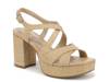 Adrianna Platform Sandal Beige Woven Textile view
