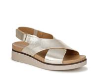 Georgina Wedge Sandal Gold Metallic view
